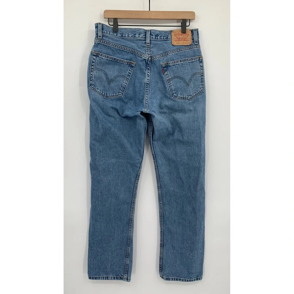 Vintage Levis Jeans Mens 32x32 Straight Leg Y2K Fade Denim (Tag 34x34)